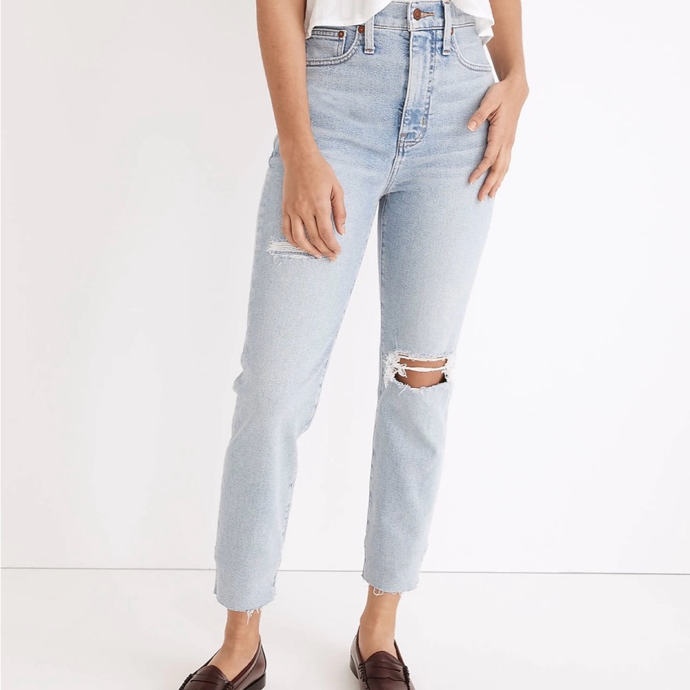 Madewell Tall Momjean in Ellendale Wash: Raw-Hem Edition